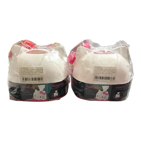 Hello Kitty Roll Paper Holder - Koneko Roll Paper Holder 🐱💖 - Picture 2 of 2